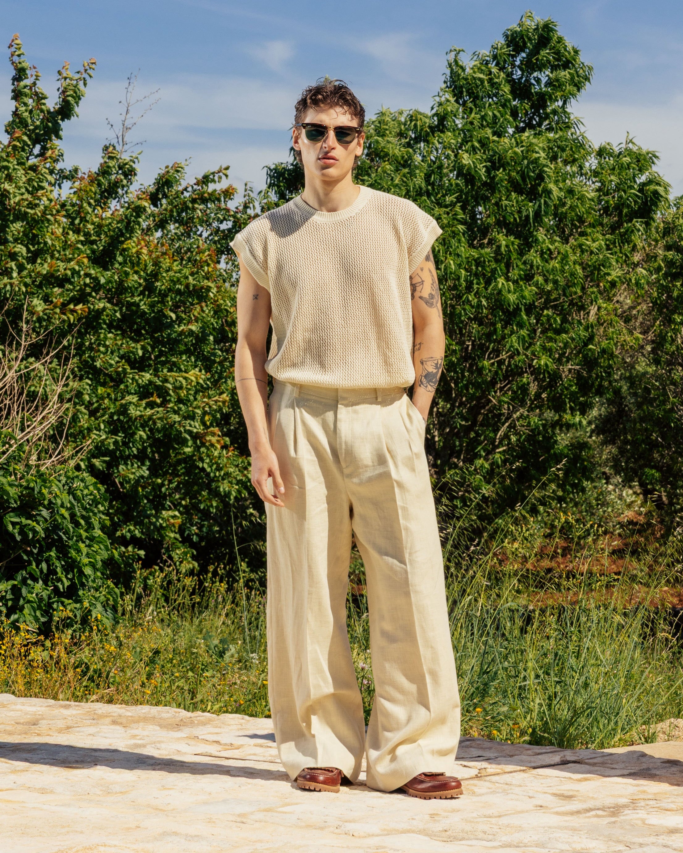 Ramiè Sartorial Pant - Cream