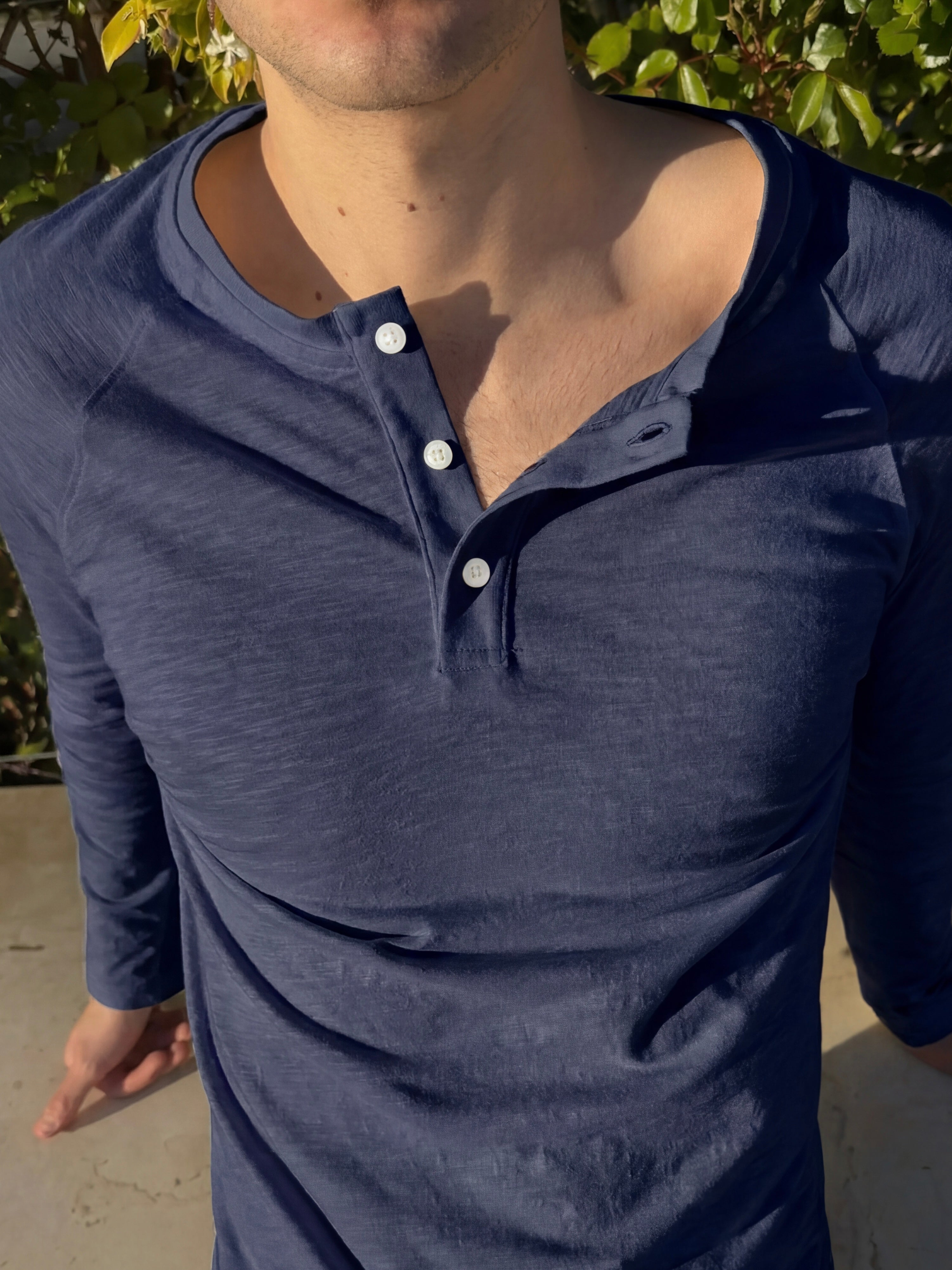 Serafino Shirt Blu Navy
