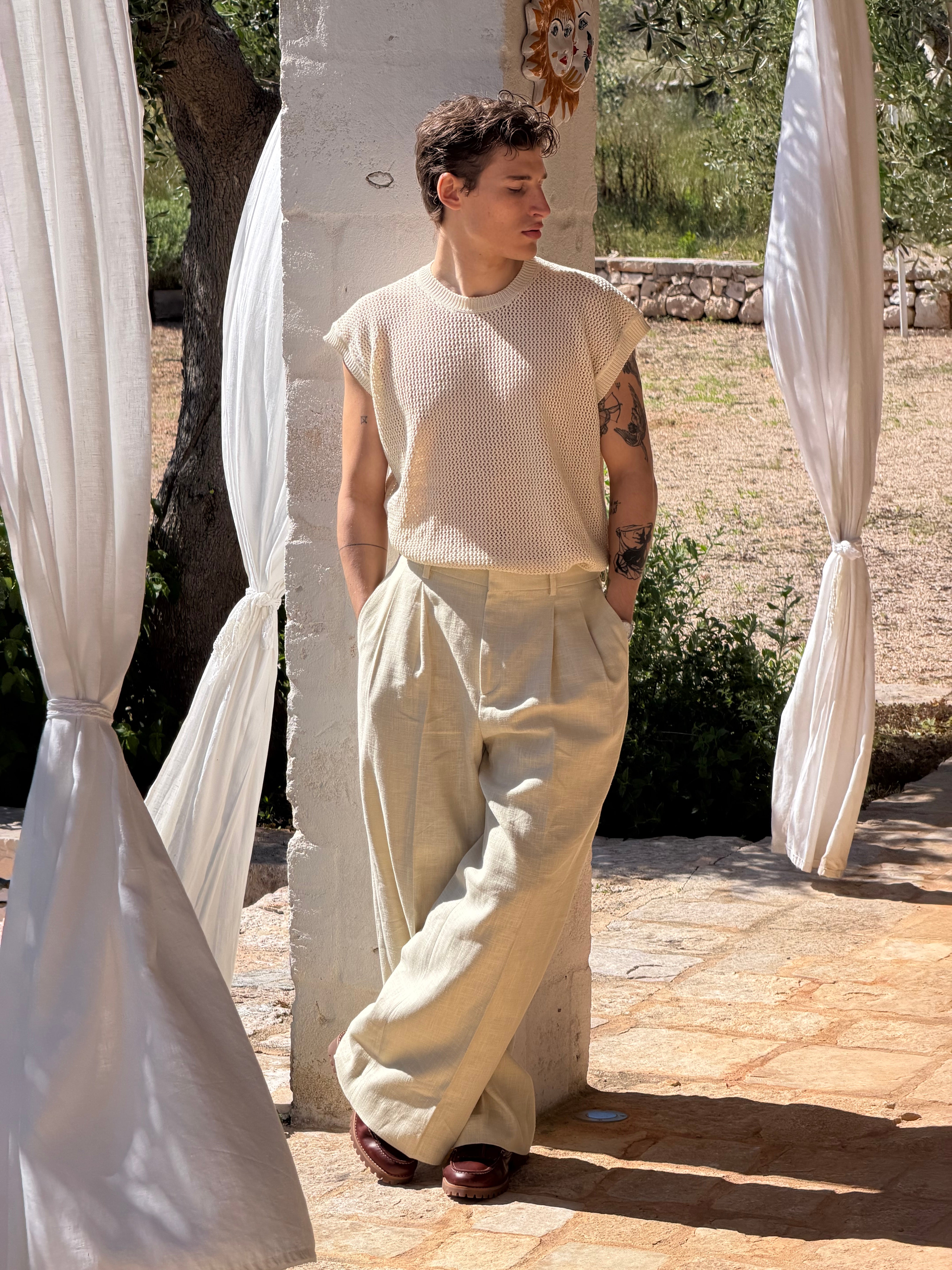 Ramiè Sartorial Pant - Cream