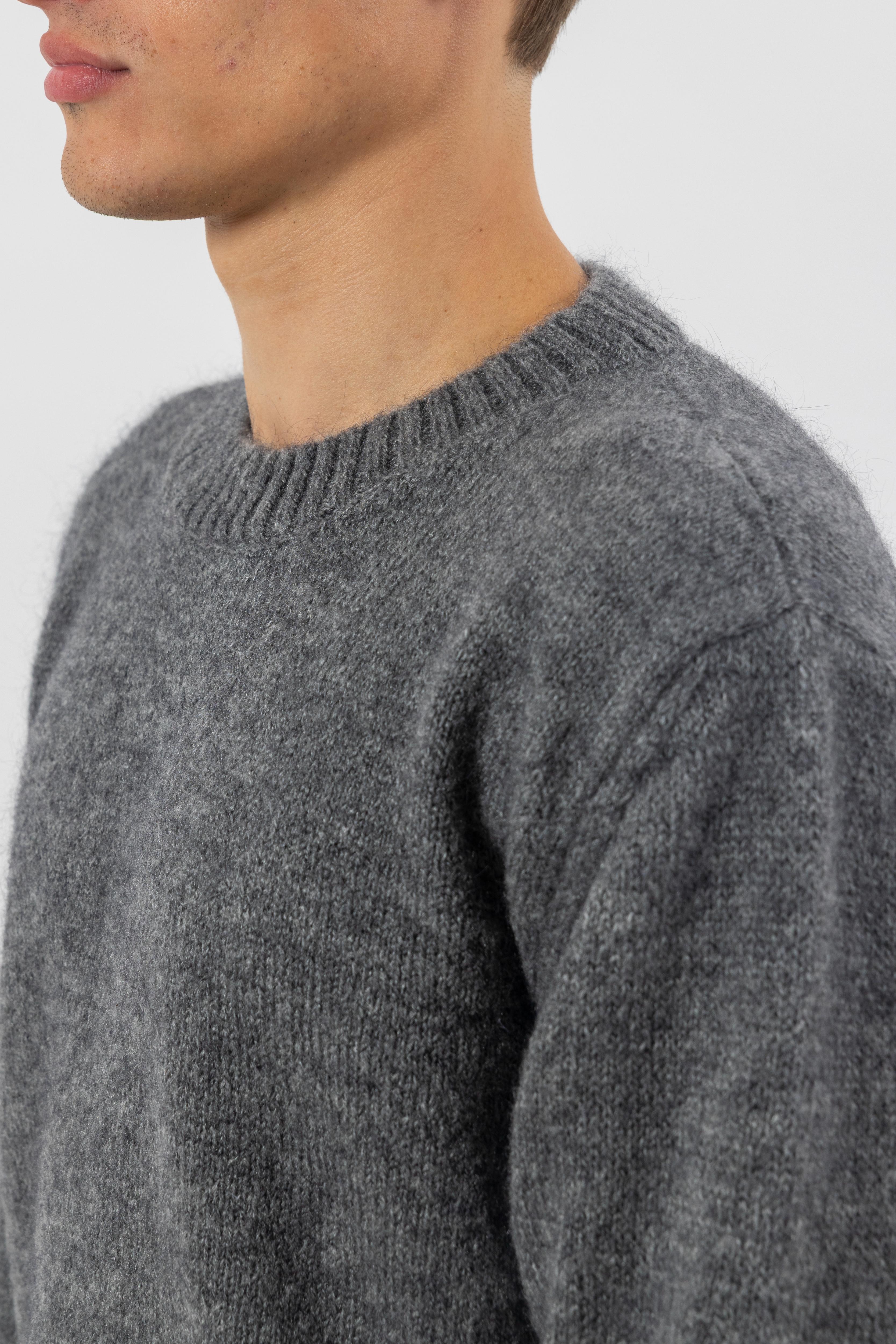 Mohair Grey Knit