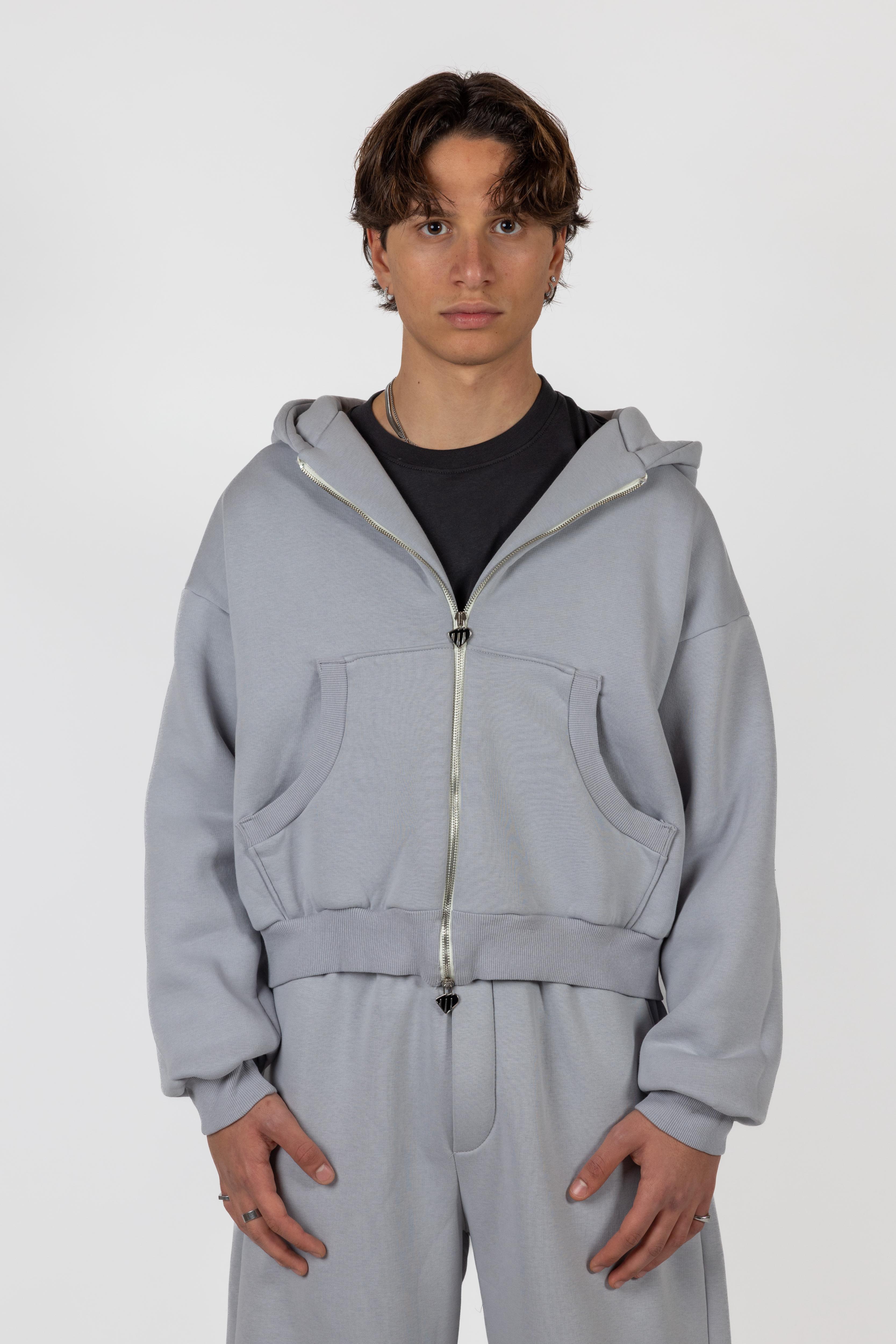 Zip-Hoodie Frost Grey