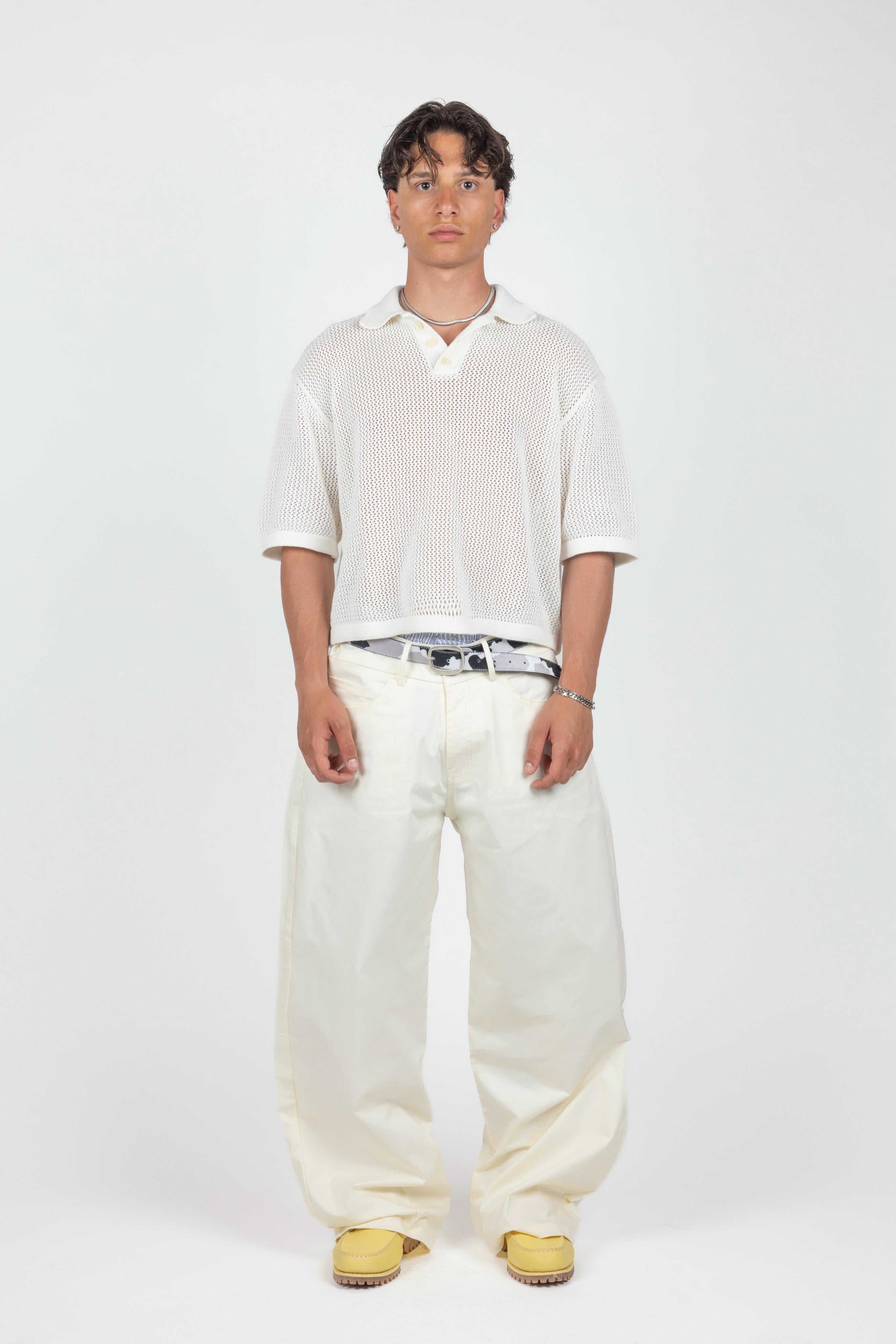 Cotton Pants - Cream