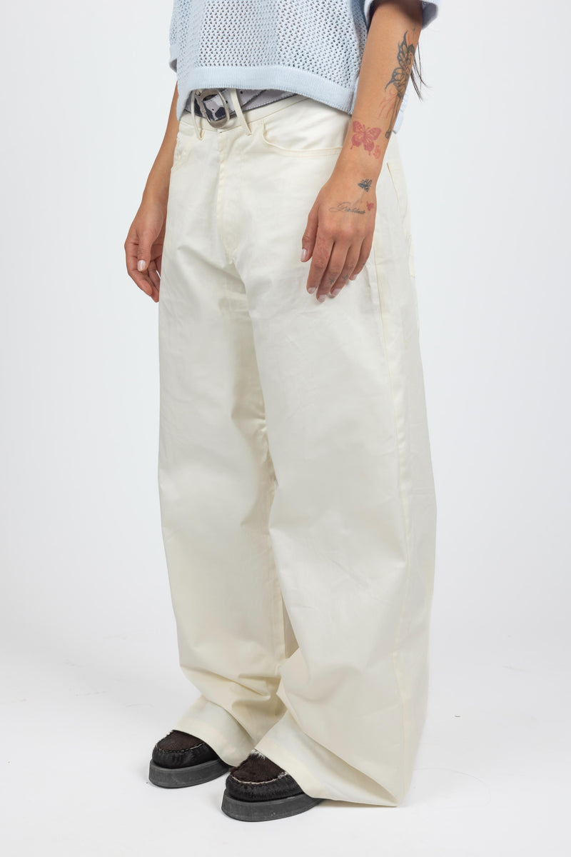 Cotton Pants - Cream