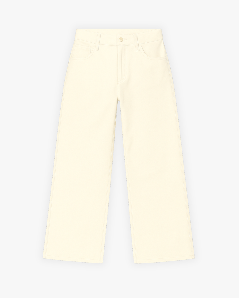 Cotton Pants - Cream