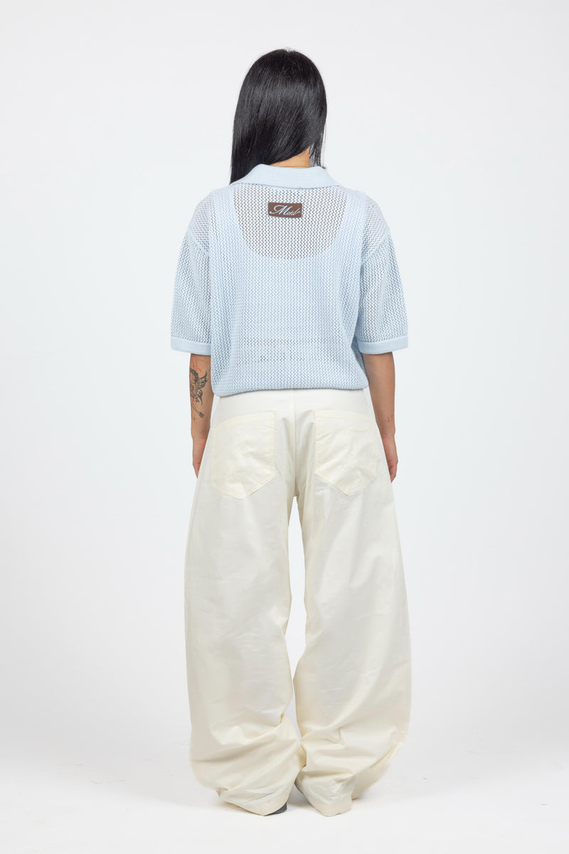 Polo Crochet - Blu sky