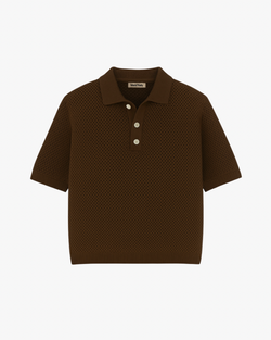 Polo Crochet - Moka