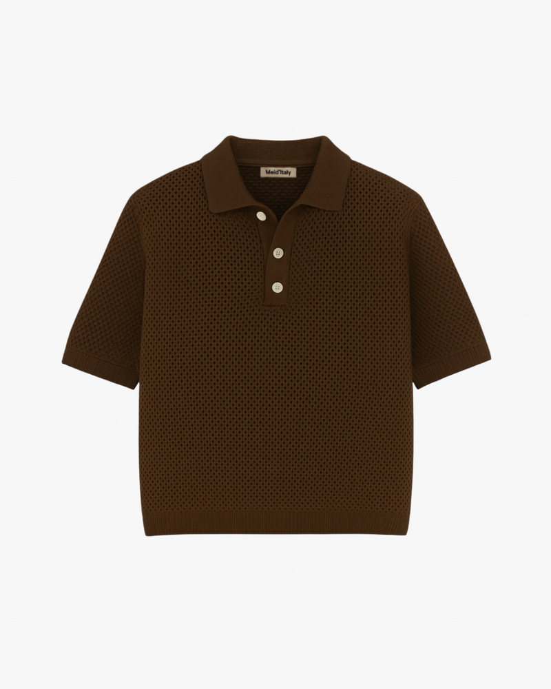 Polo Crochet - Moka