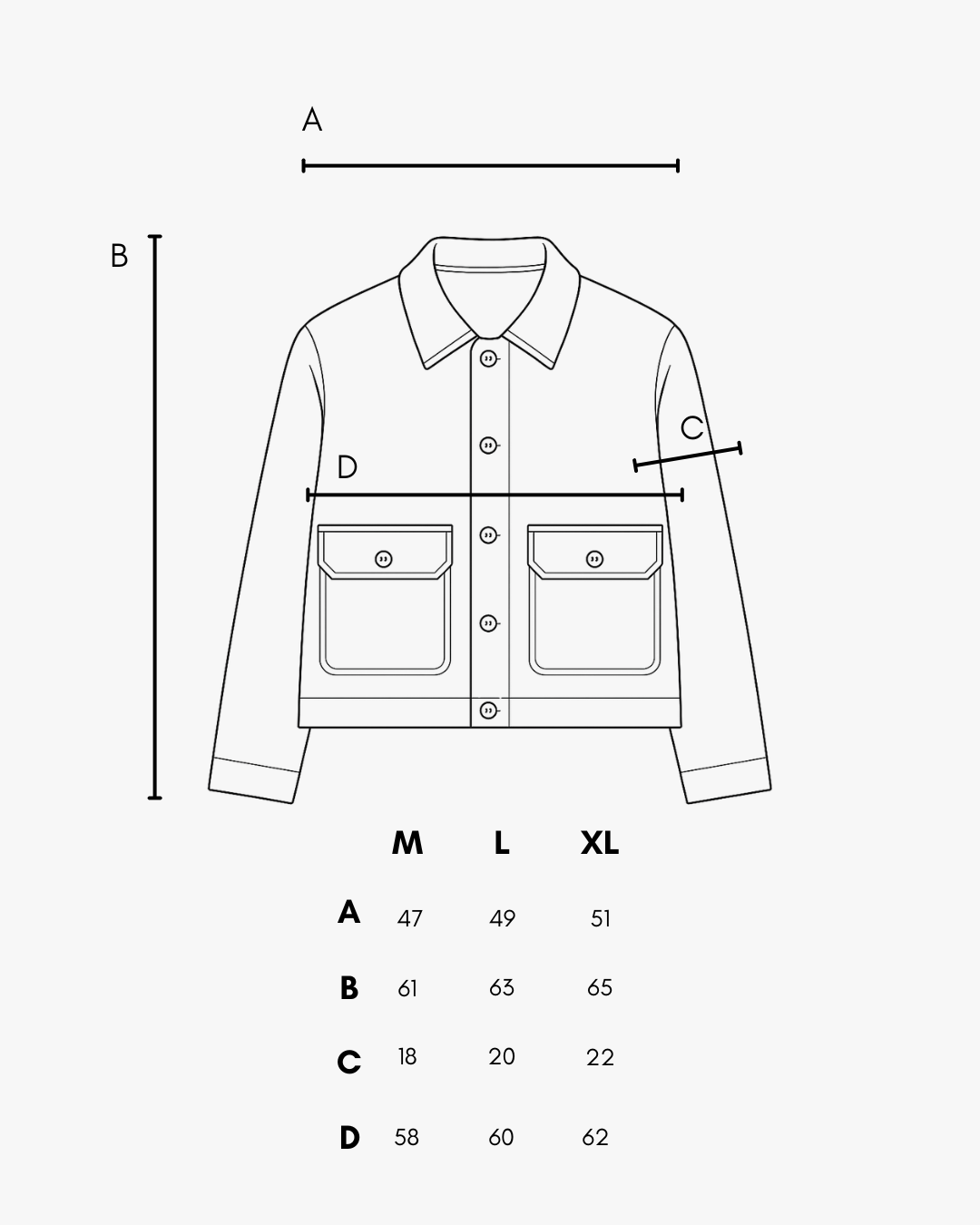 Cashmere Black Jacket - Guida alle taglie