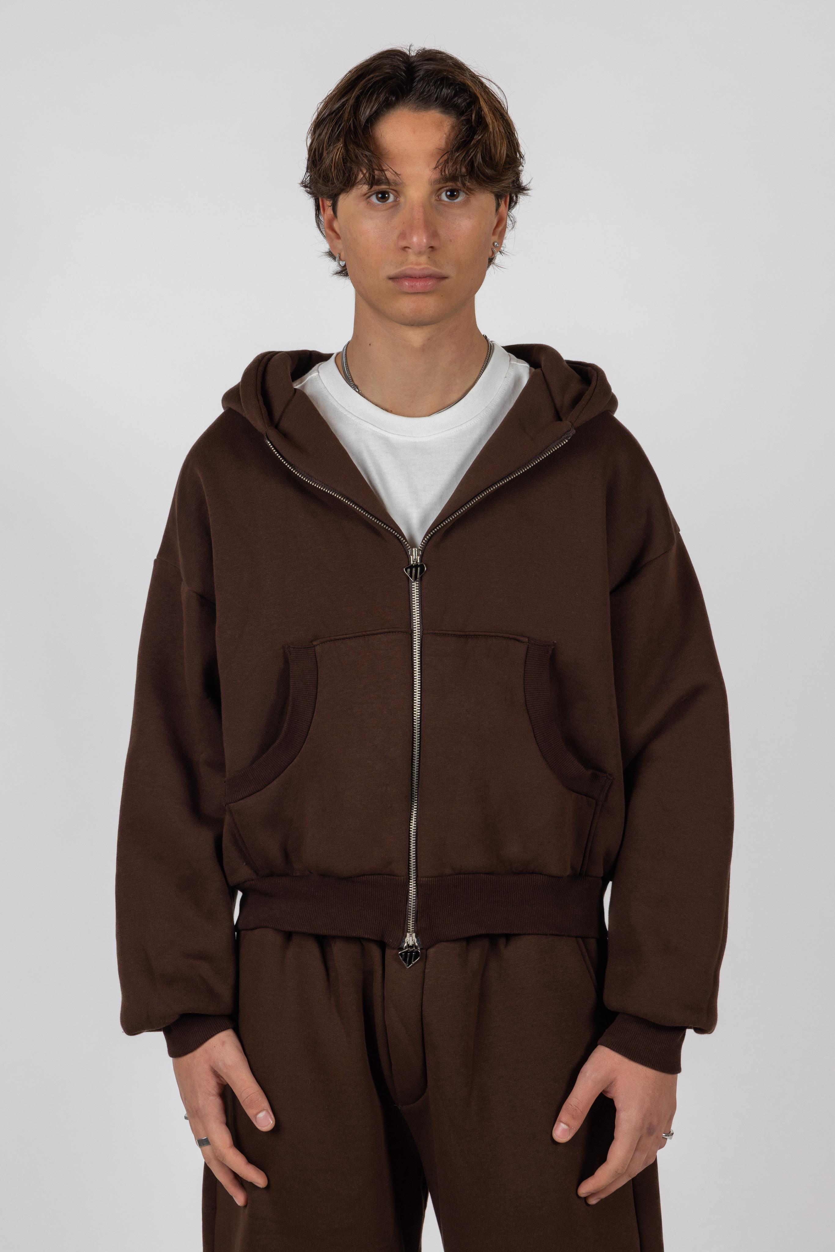 Zip-Hoodie Choco