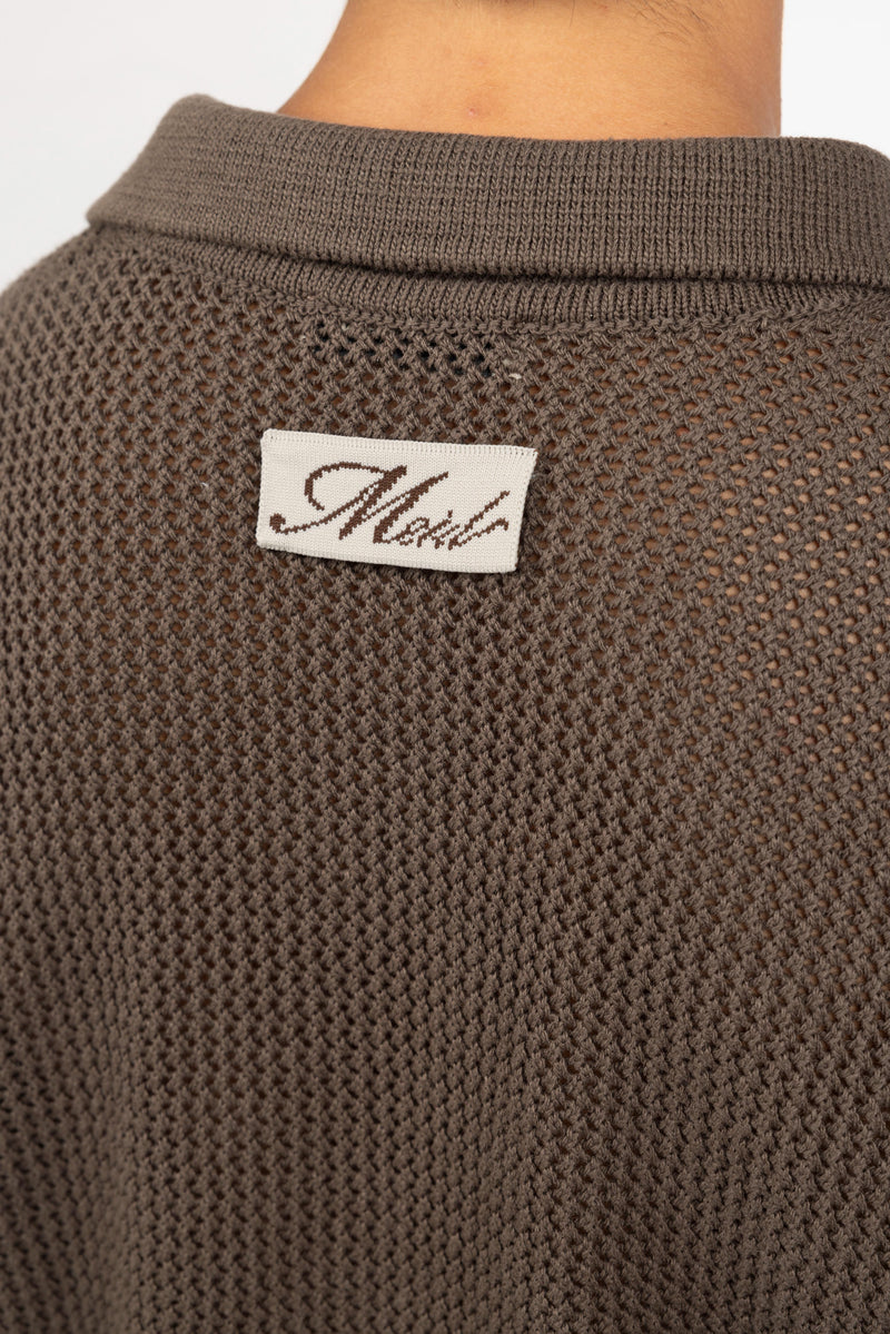 Polo Crochet - Moka