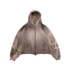 Dirty Zip Hoodie - Cloud Grey