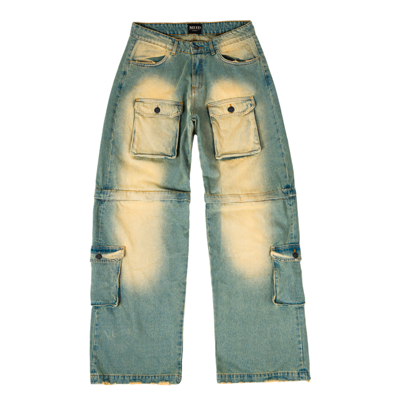 Meid Cargo Jeans 2in1 - Dirty Wash