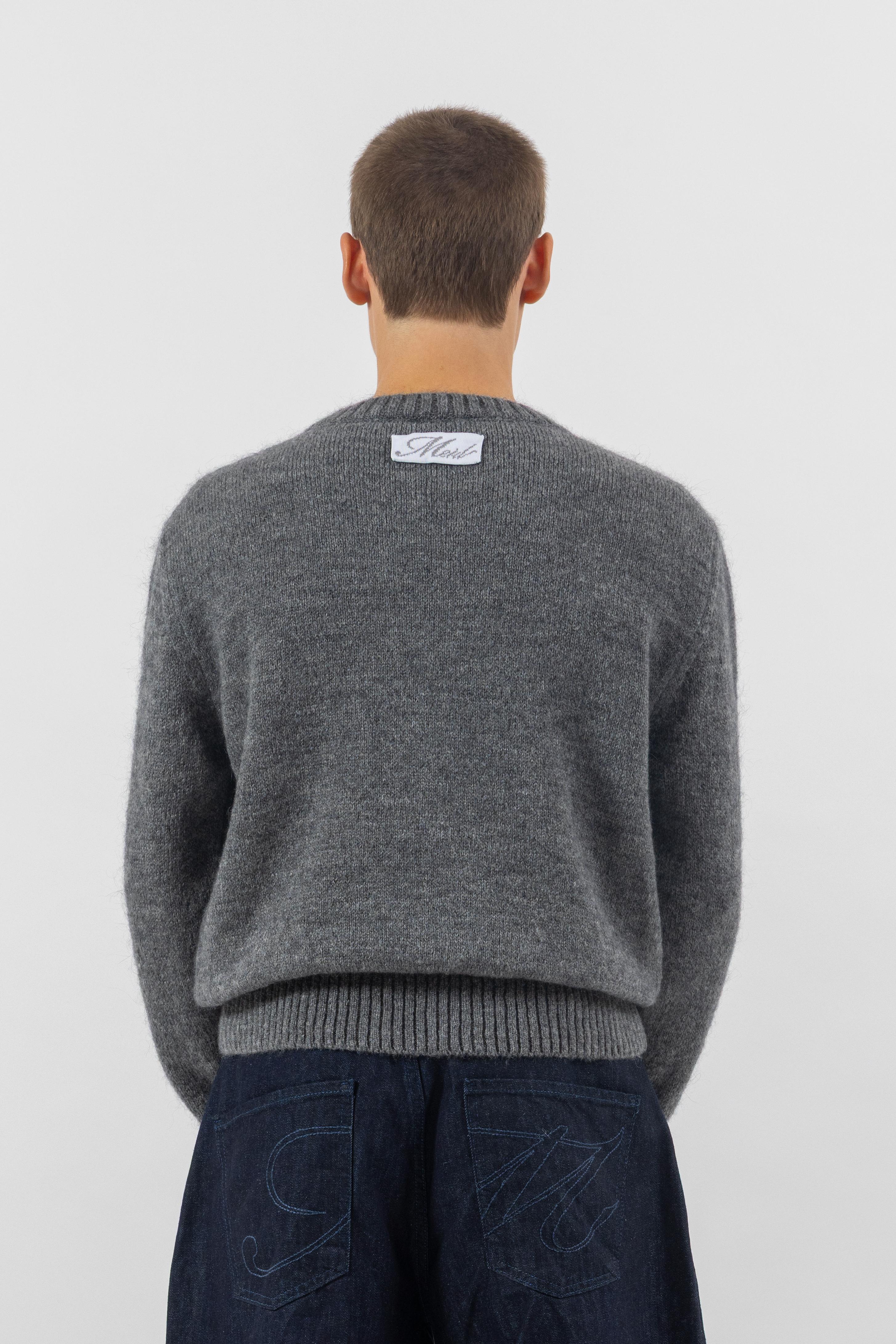 Mohair Grey Knit