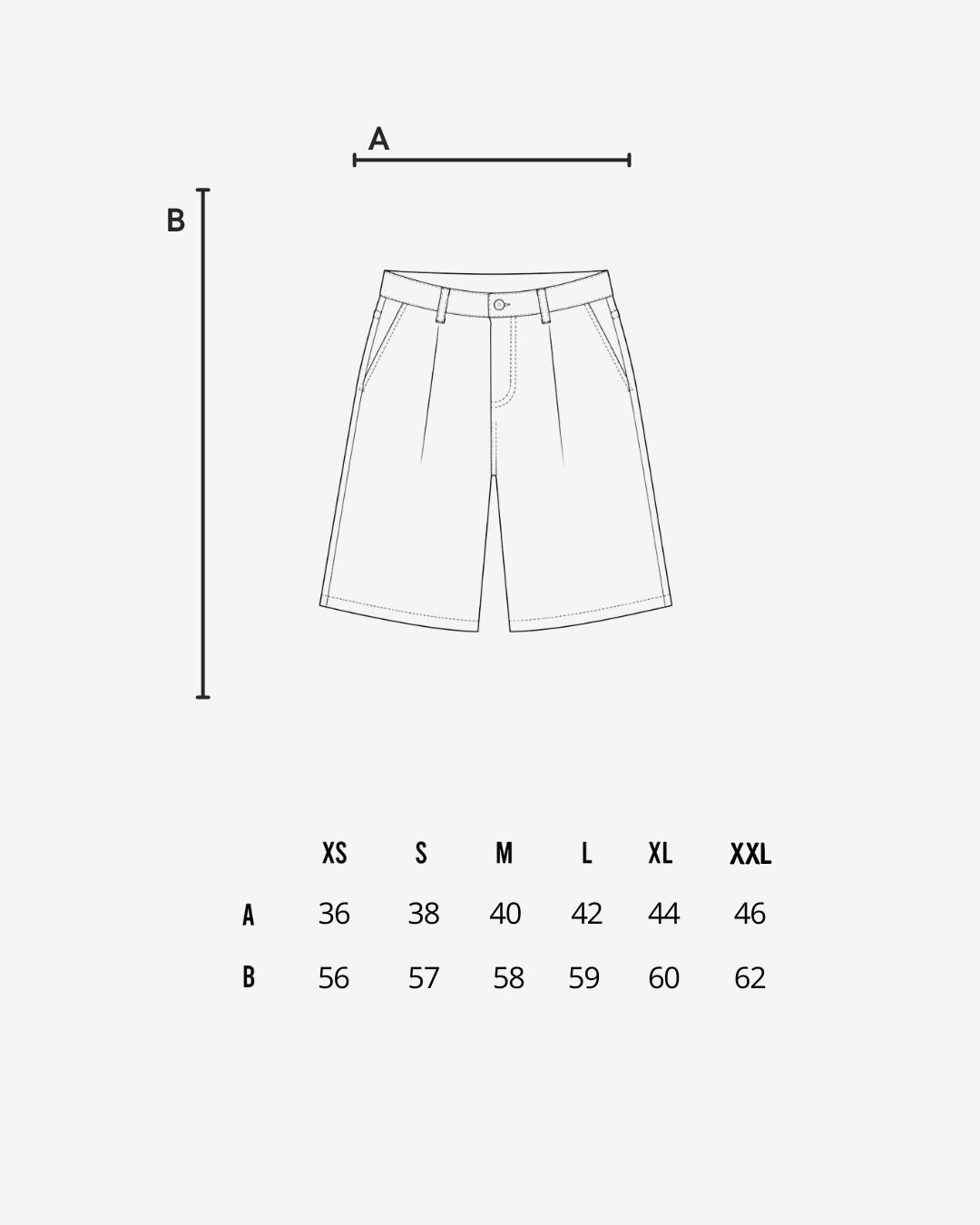 Jorts Pintstripe - Guida alle taglie
