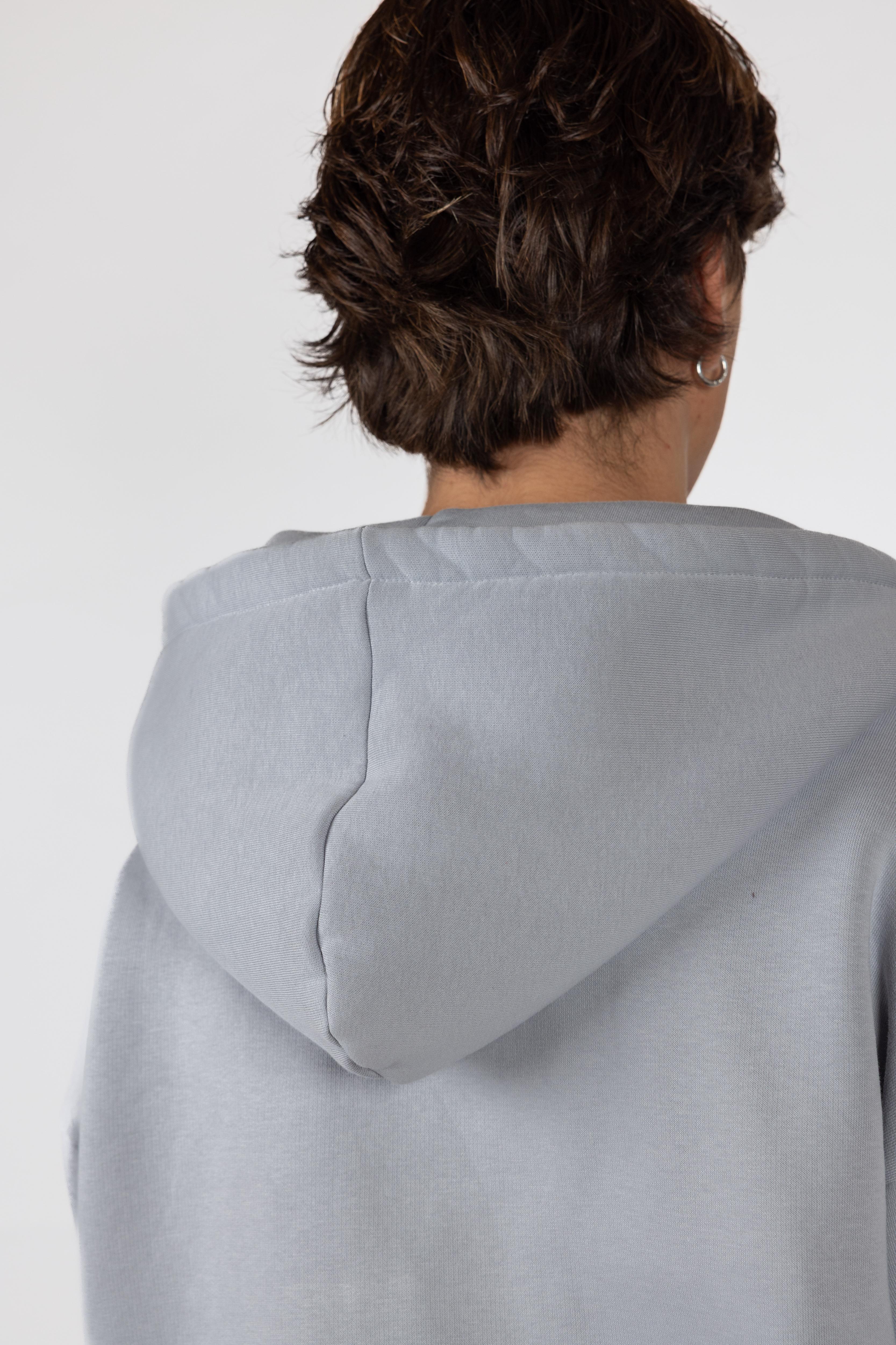 Zip-Hoodie Frost Grey